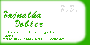 hajnalka dobler business card